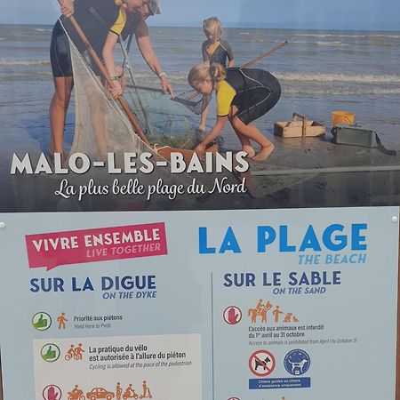 Studio Vue Mer Au Coeur De Malo Les Bains Pieds Dans L Eau Dunkirk المظهر الخارجي الصورة